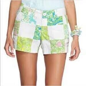 Lilly Pulitzer Callahan Shorts White Lioness sz‎ O NWOT
